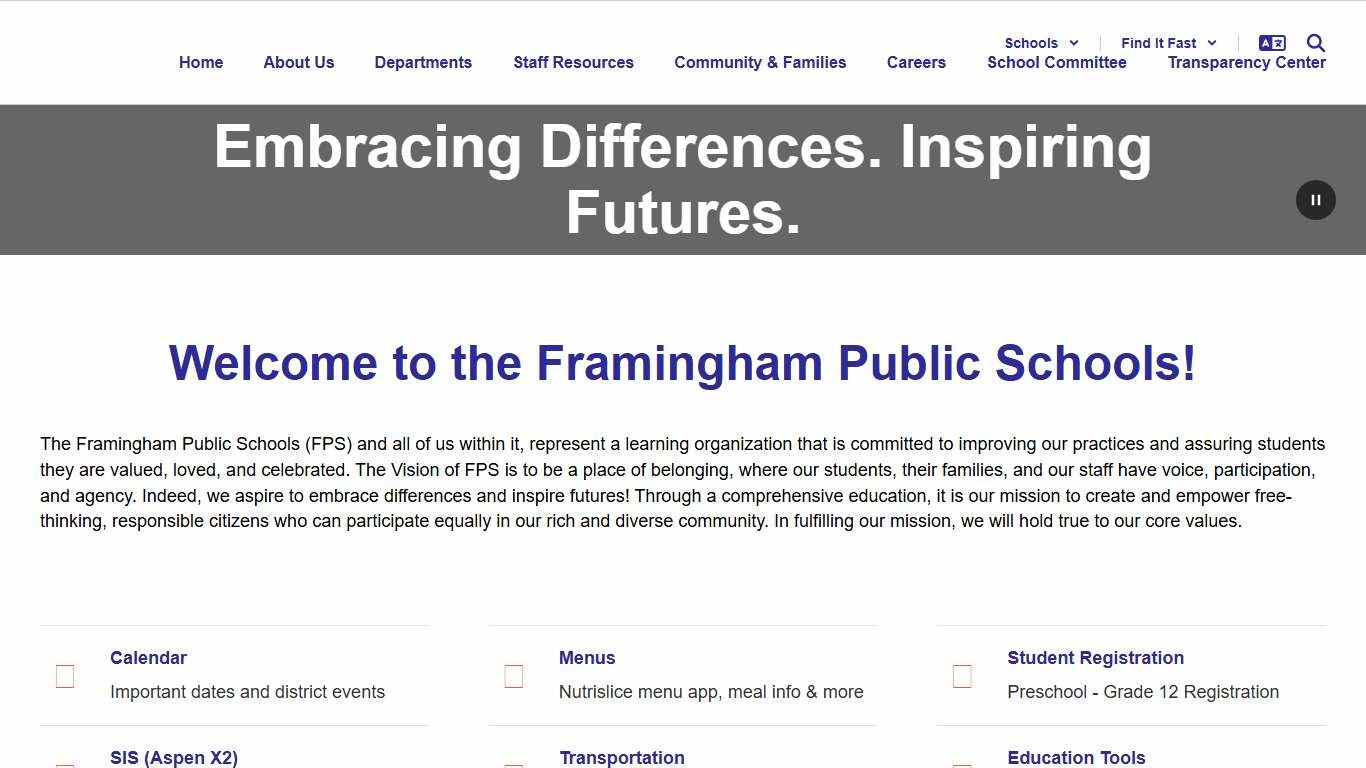 Framingham Public Schools - Home